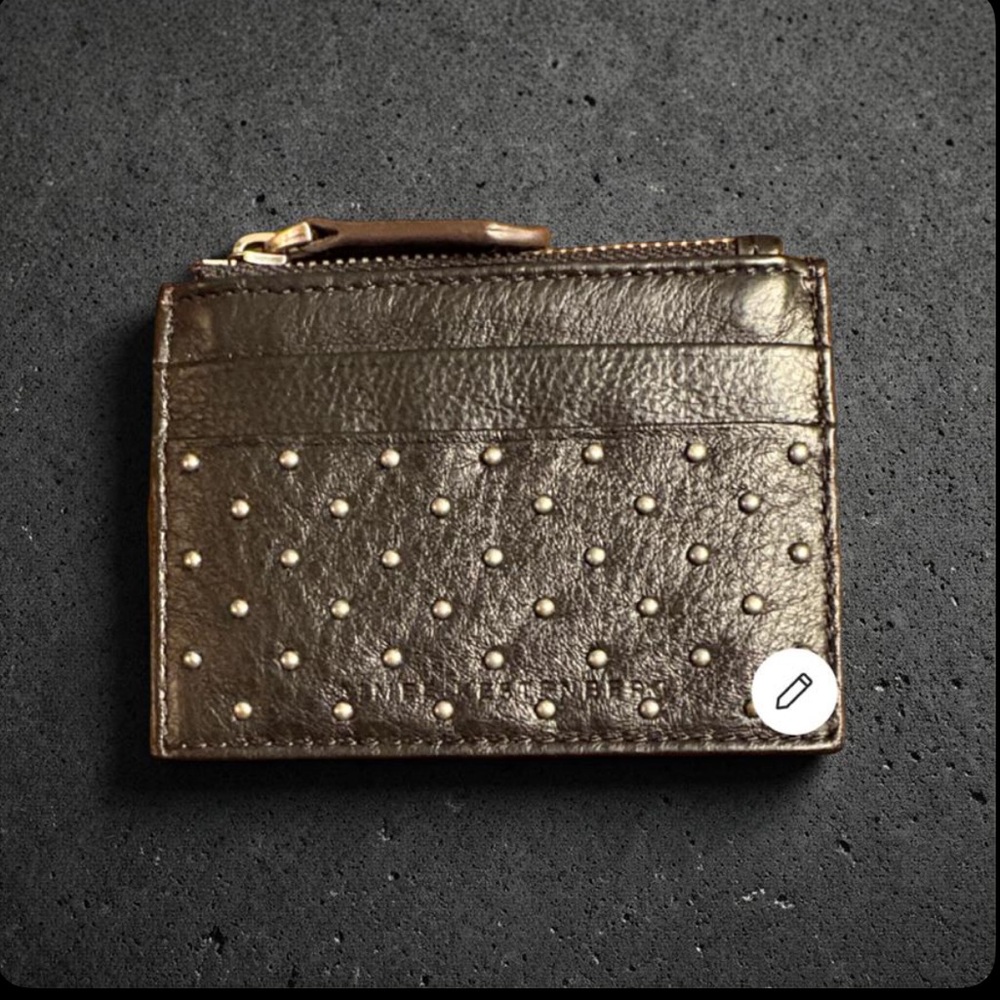 Aimee Kestenberg Black Studded Card Holder